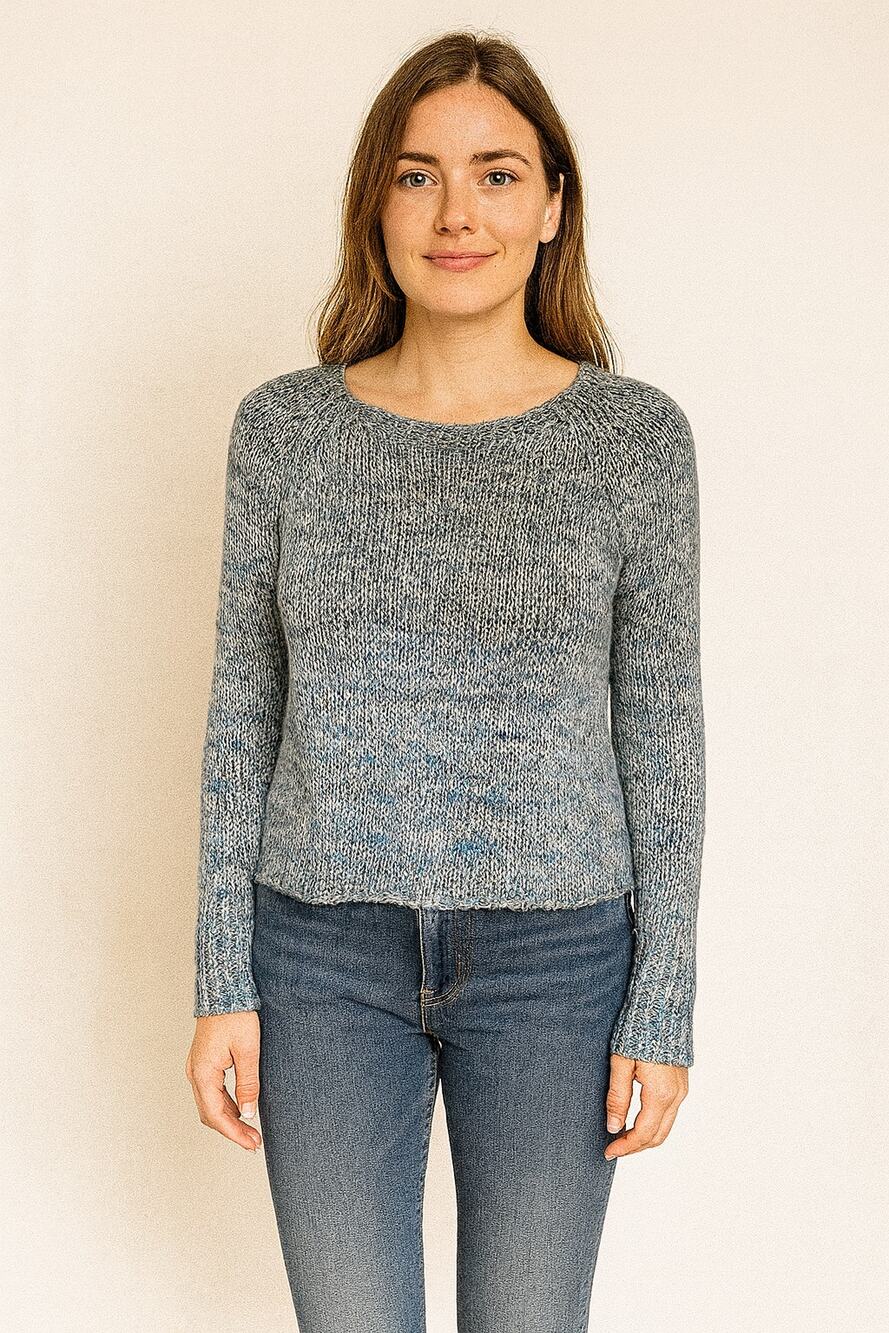 Abercrombie & Fitch Women's Open Knit Pullover Sweater Long Sleeve Blue Size XS